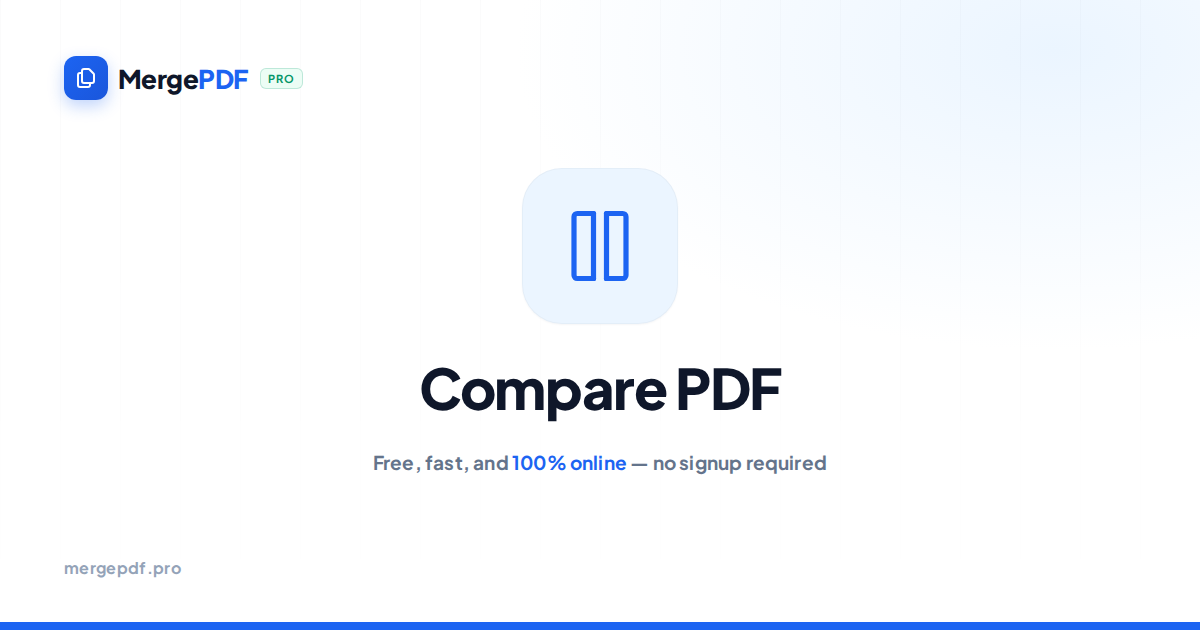 How to Compare Two PDF Files for Free